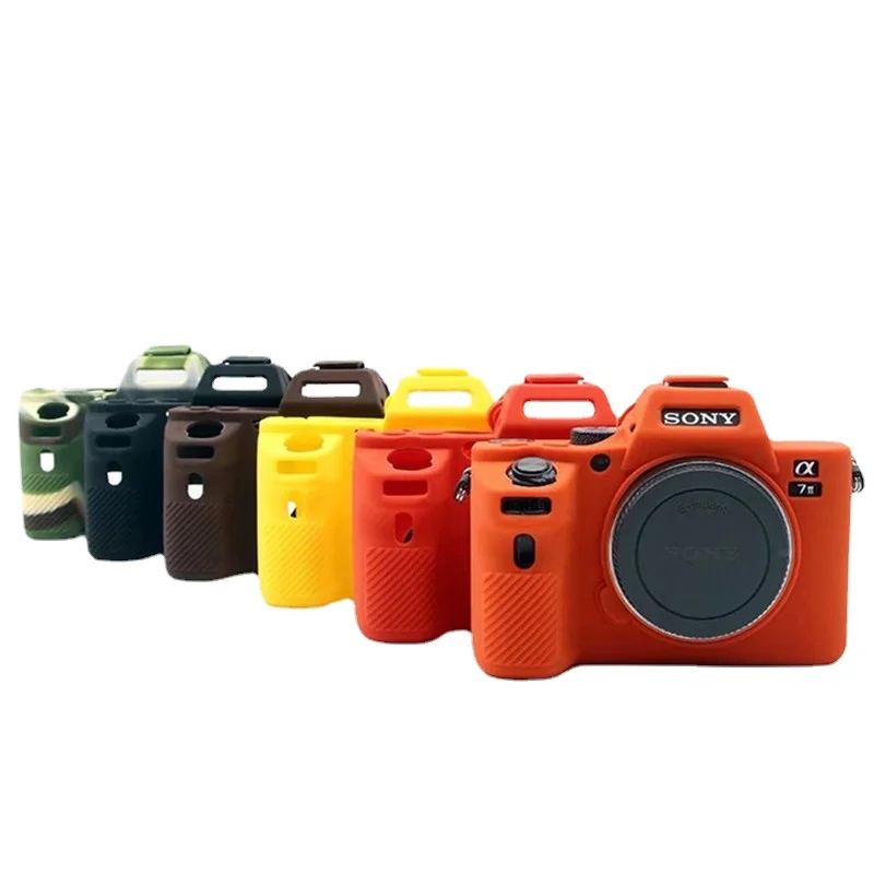 Camera Video Bag Soft Silicone Rubber Protection Case for Sony A7R II A7 II A7R Mark 2 A7M3 A7RM3  ZV1 ZV-1 A7R IV A7RM4