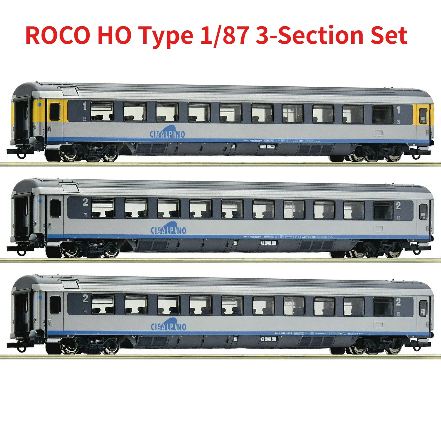 

ROCO HO Type 1/87 Train Model 6200032/33 Passenger Car Three-section Set Two Optional Train Model Toy Gift