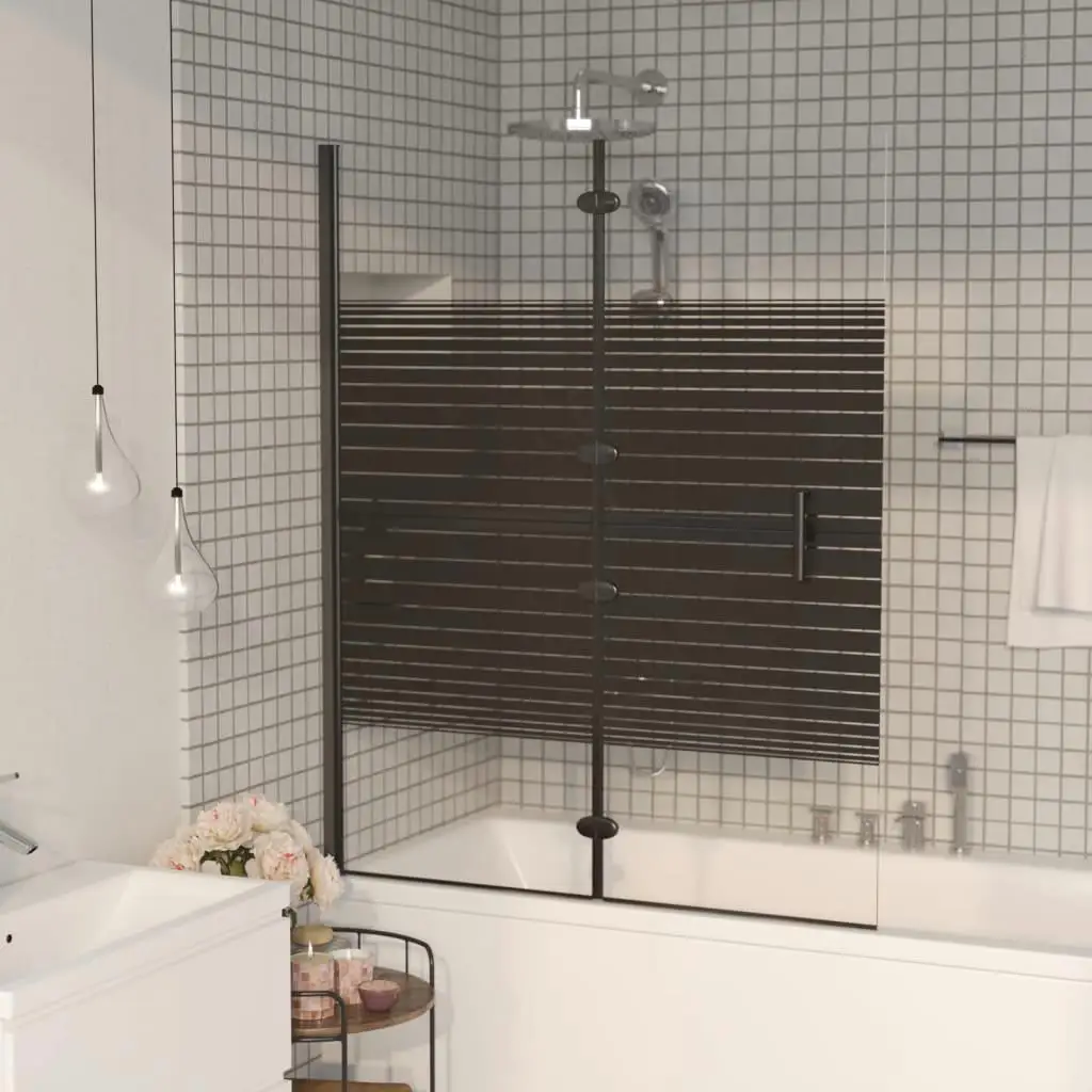 

Compact Folding Shower Enclosure ESG 47.2x55.1 - Stylish Black Space-Saving Design