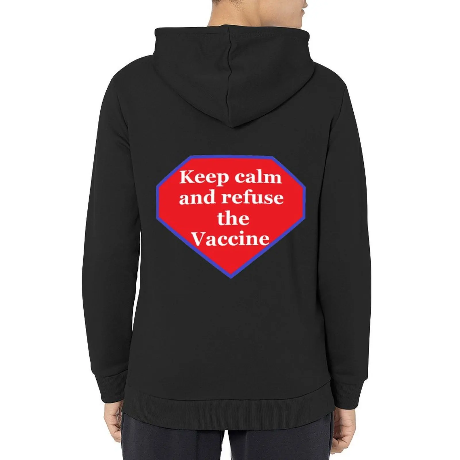 

Keep calm and refuse the Vaccine Hoodie korean style clothes mens clothing korean autumn clothes autumn mens hoodie
