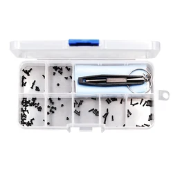 Eyeglasses Sunglasses Screw Gold/Black Screw Nut Frame Temple Nose Pad Cross Screw Accessories Repair Tool Set
