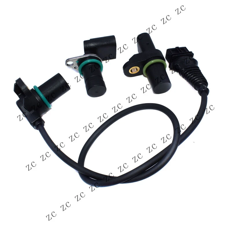 S+ 12141709616  Set of 3 Engine Camshaft & Cranskshaft Position Sensor For BMW