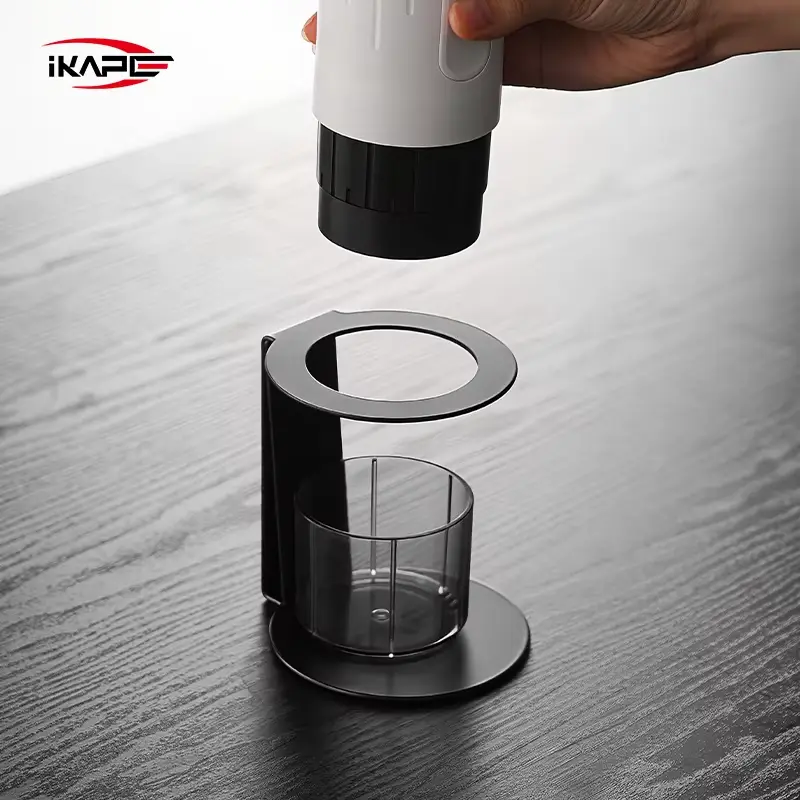 IKAPE Portable Coffee Machine Stand,Metal Coffee Drip Stand,For Wireless Electric Portable Espresso Coffee Machine - 4