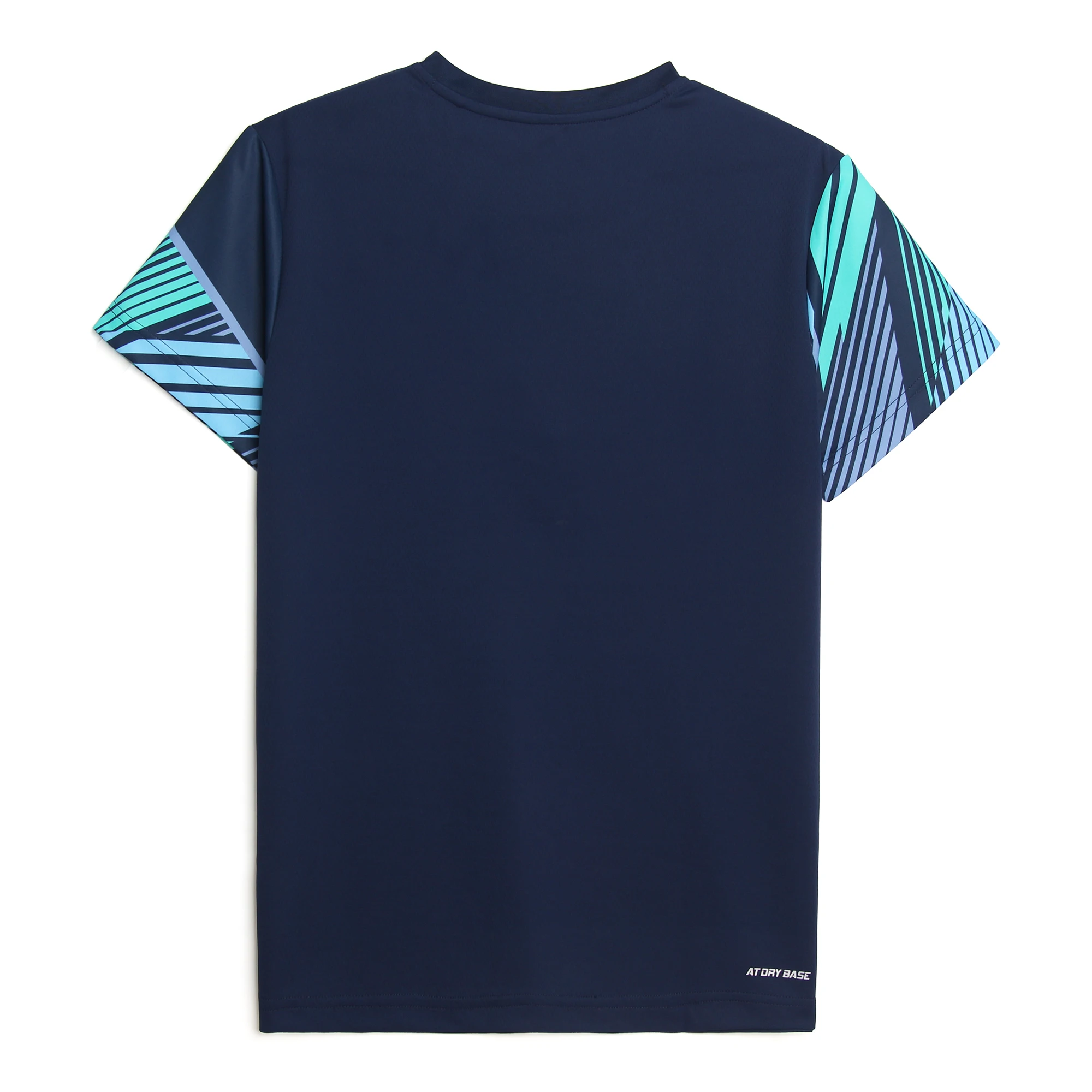 Li-ning Männer Badminton Trikot T-Shirt an trockener Basis atmungsaktives 100% Polyester Futter bequeme reguläre Passform Sport T-Shirts aayu153