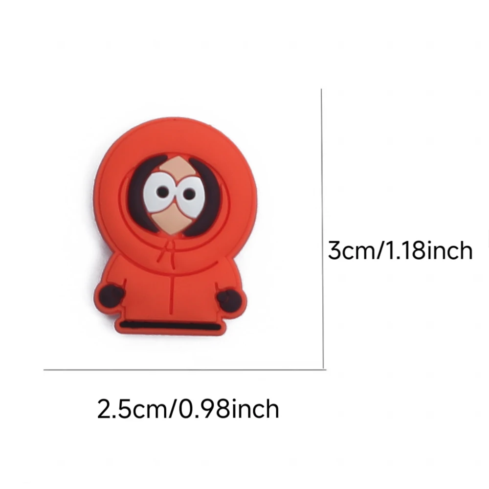 16-100Pcs Cute South Cartoon Park Series PVC Shoe Accessories Detachable Waterproof DIY Shoe Decorations Fashion Giftsts