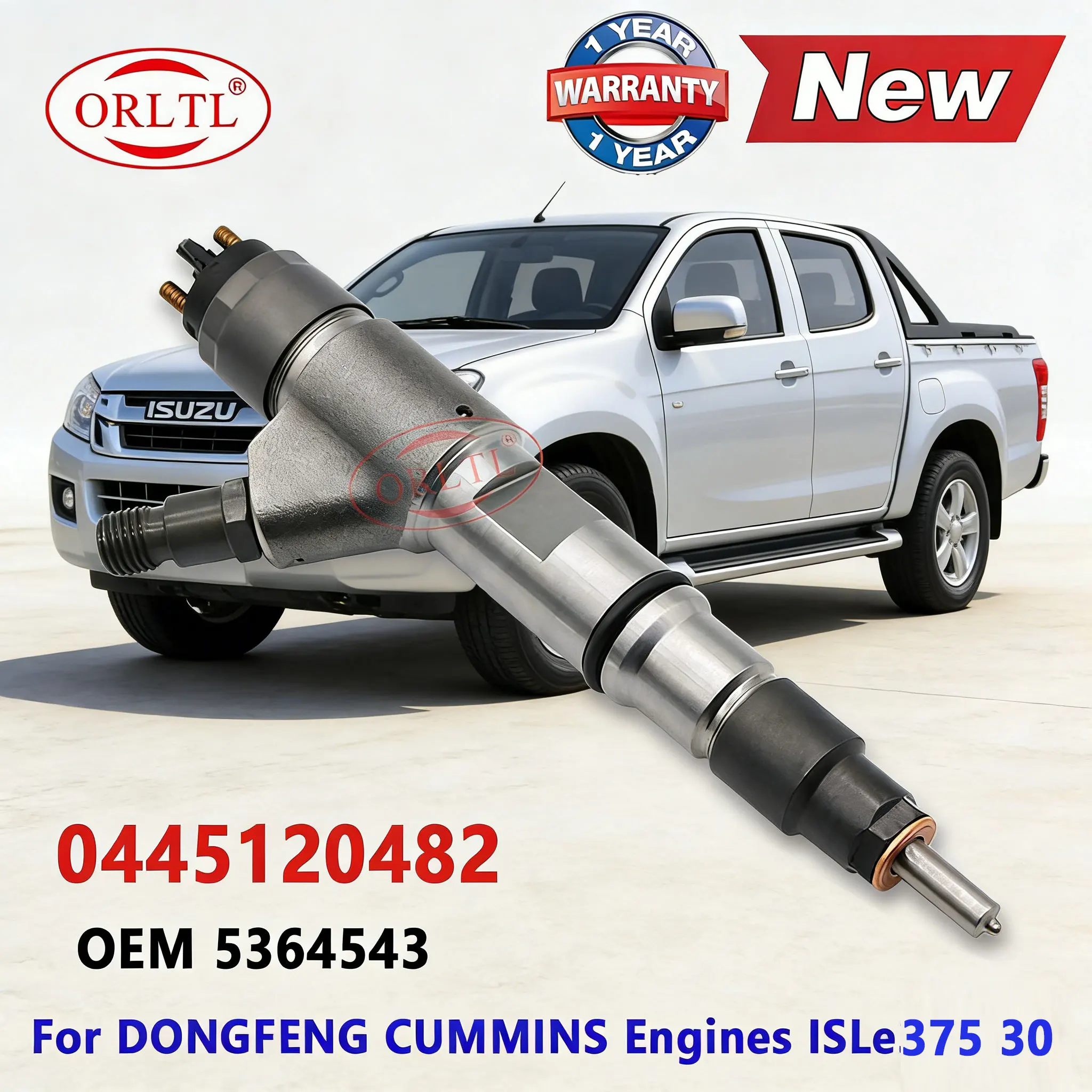 

0445120482 New Injector Assy 5364543 Diesel Nozzle 0445 120 482 for Foton 4.5L DONGFENG CUMMINS 0 445 120 482