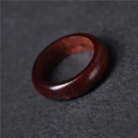 لتقوم بها بنفسك خواتم الخشب الطبيعي ريترو خشب الصندل الأبنوس باقان سحب الاصبع اليدوية خشب الأبنوس فنجر مصقول خاتم هدية للرجال النساء