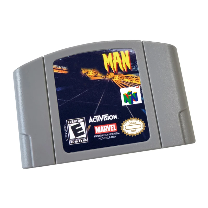 Cartuccia per videogiochi Spir-Man versione USA per console di gioco N64