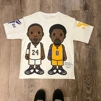 Retro Black Mamba Pattern Cotton Short Sleeved T-shirt Suitable for Men and Women Casual and Comfortable Graphic T Shirts
