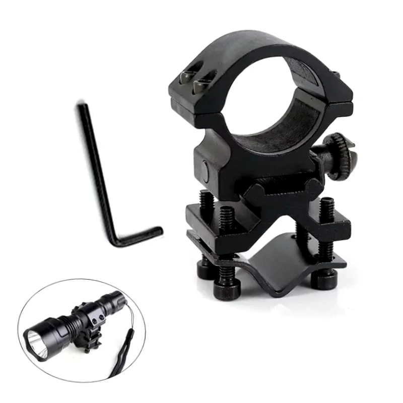 

Universal Metal Rail Clip 25mm Ring 20mm Rail Gun Mount Tactical Flashlight Laser Torch Bracket For 501B C8 Hunting Flash Light