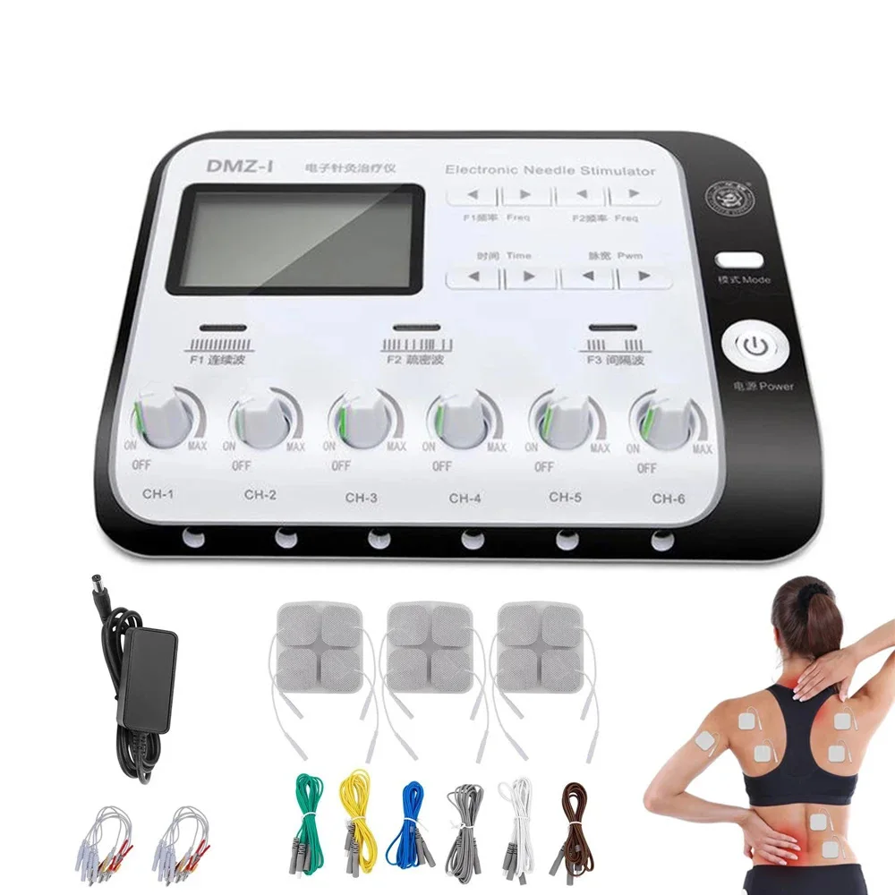 6 Output Electroacupuncture Acupuncture And Moxibustion Muscle Stimulator TENS Neuromuscular Therapy Massager Relieves Pain