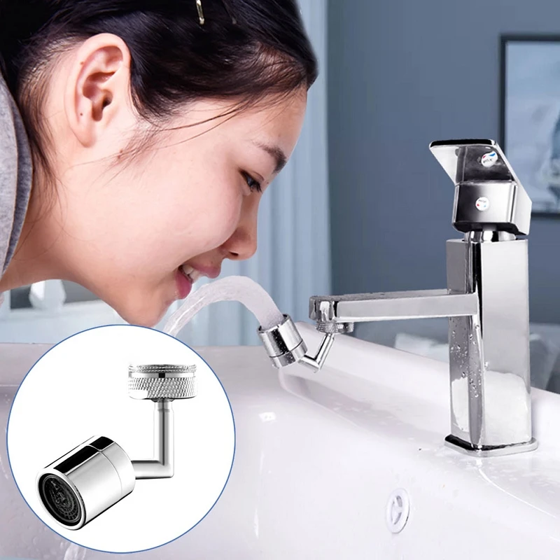 Universal 720° Rotation Kitchen Faucet Head Tap Anti-splash Aerator Splashproof Swivel Water Saving Faucets Extender Adapter