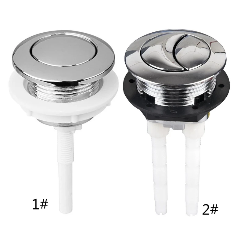 Single/Dual 38mm Flush Toilet Water Round Rods Push Button Water Saving for Cistern Bathroom Toilet Accessory A0KF