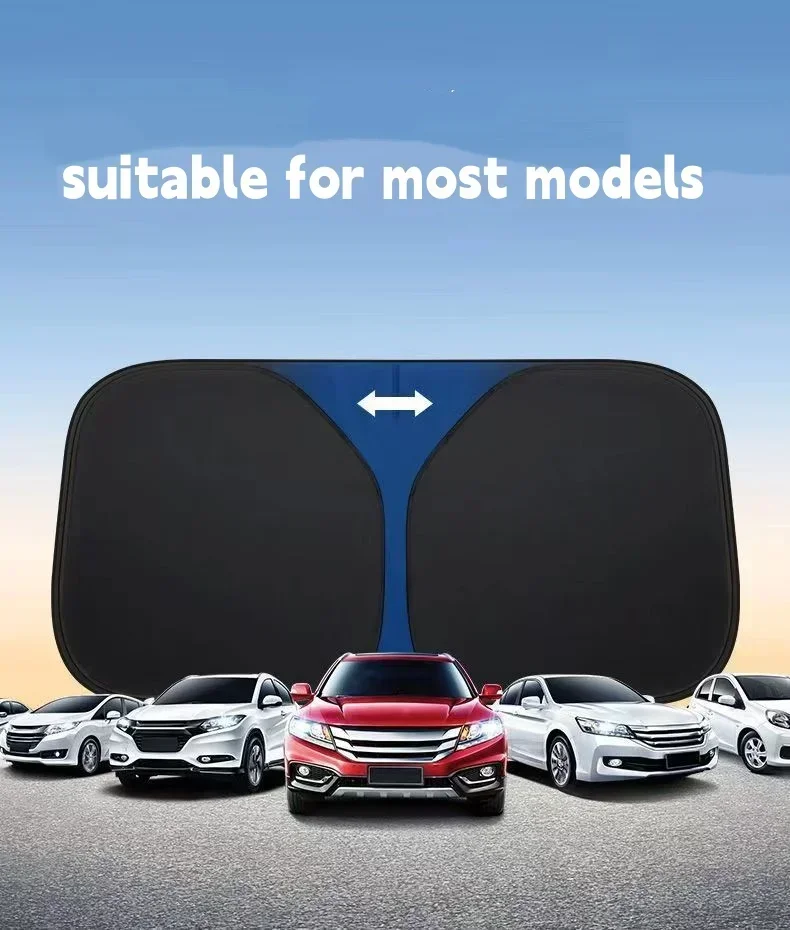 Car Front Window Sunshade UV Protection Shade Sun Protector Windshield Visor Cover Auto Curtain Sunshade Accessories