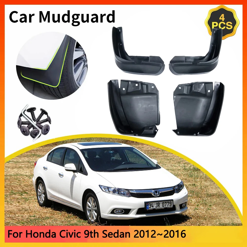 

Для Honda Civic 9th MK9 Gen FB седан 2012 2013 2014 2015 2016 автомобильные брызговики брызговики брызговики Fender Auto