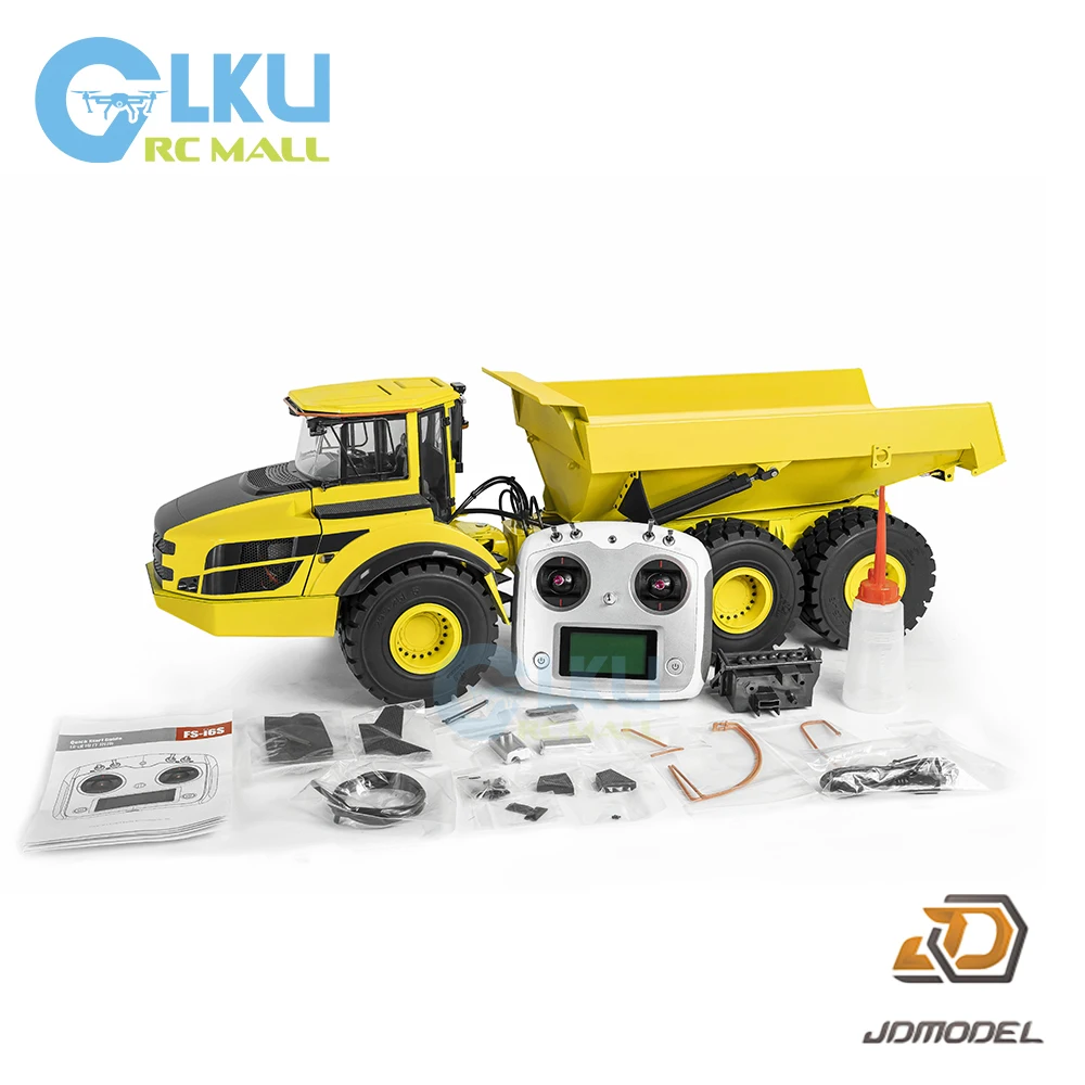 JD Model 1/14 Remote Control Hydraulic Articulated Dump Truck Model (with Sound Module) JDM-166