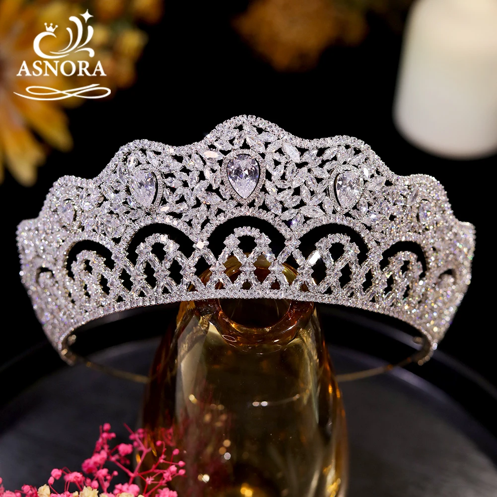 luxo tiara cabeca joias para mulheres fascinator cz crown acessorios do casamento diadema noiva casamento 01