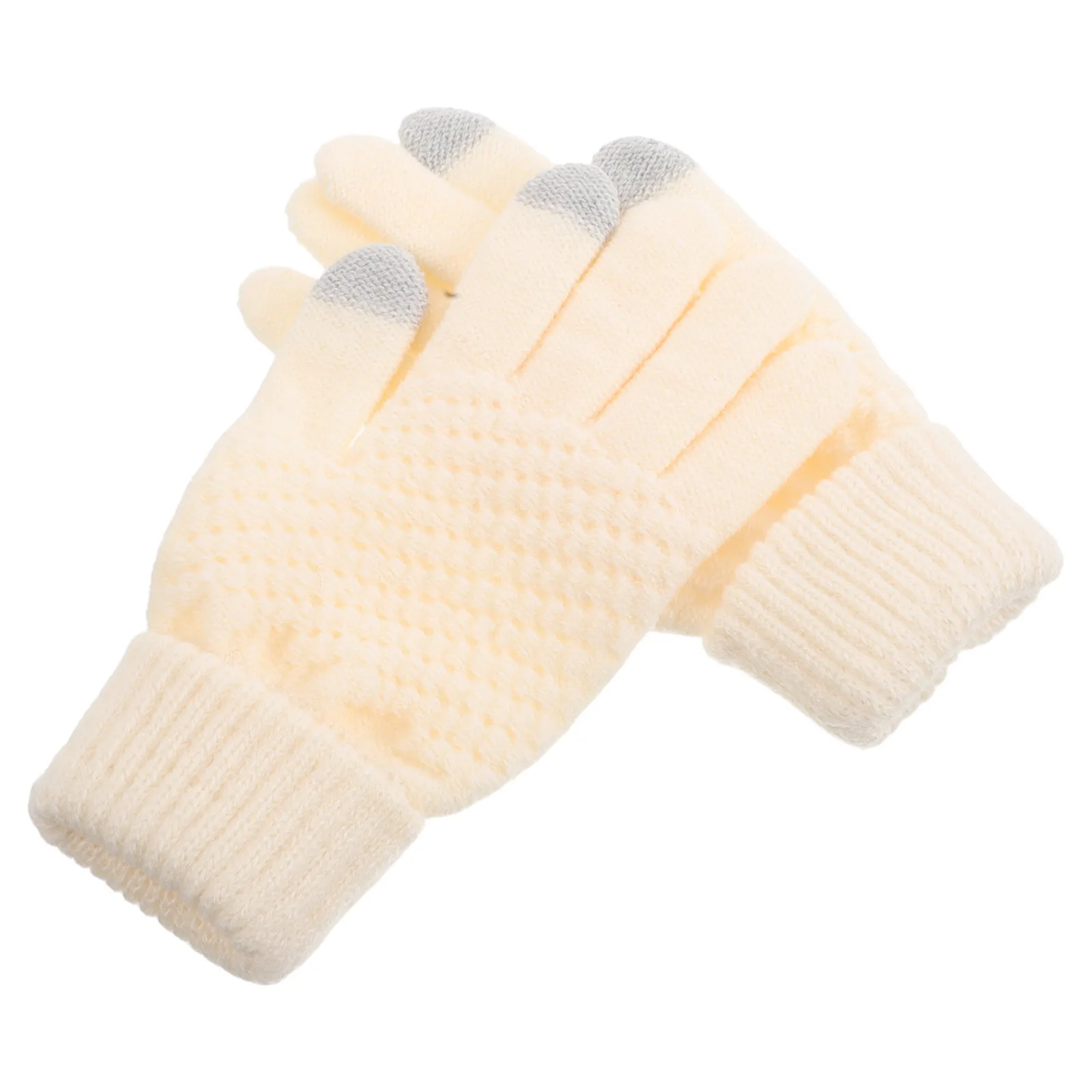Screen Gloves Women Thick Knit Thermal Gloves for Cold Weather Outdoor Use Touchscreen Compatible Fitness Cycling
