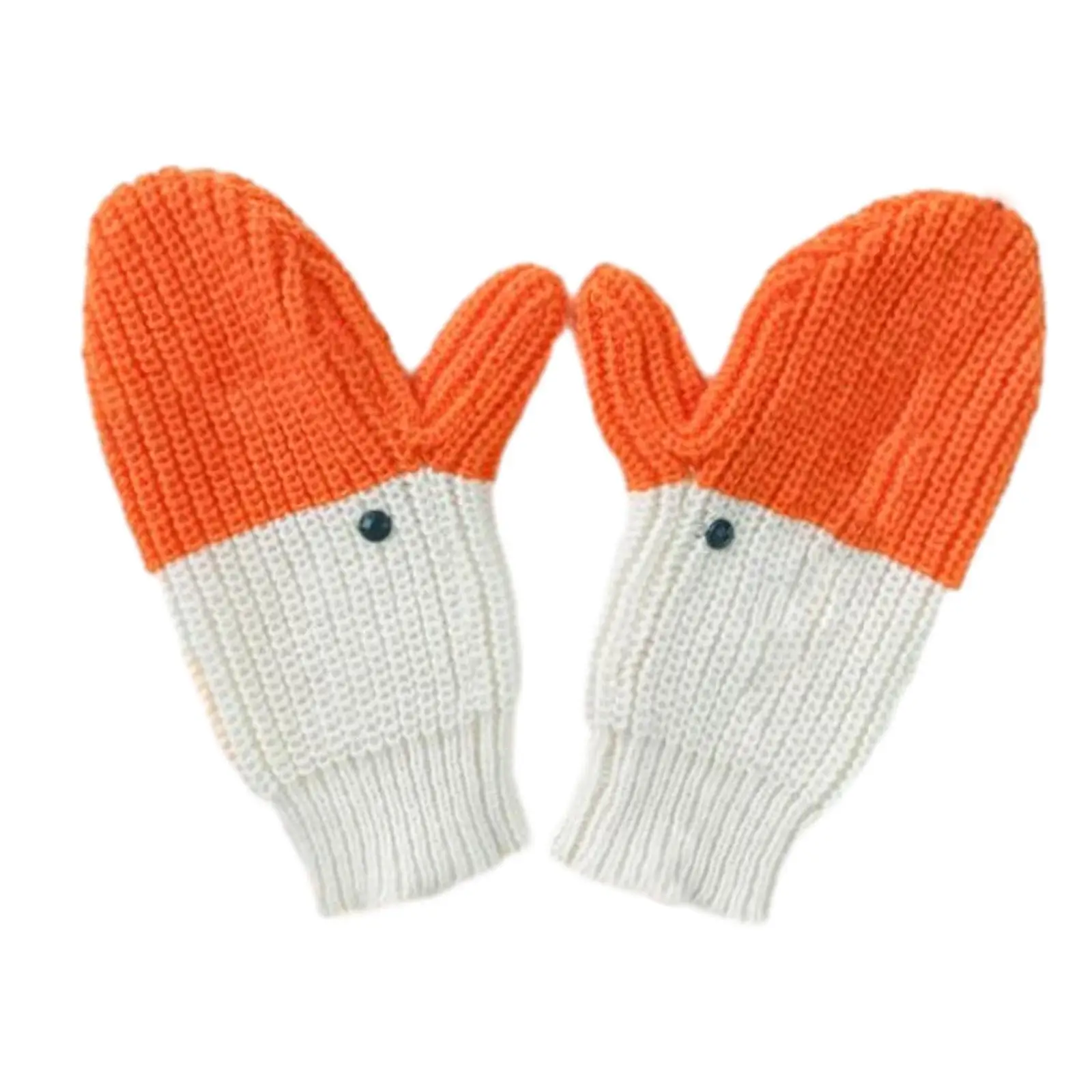 Fun Swan Shaped Gloves Soft Knit Mitt for Backpacking Trekking Themed Party