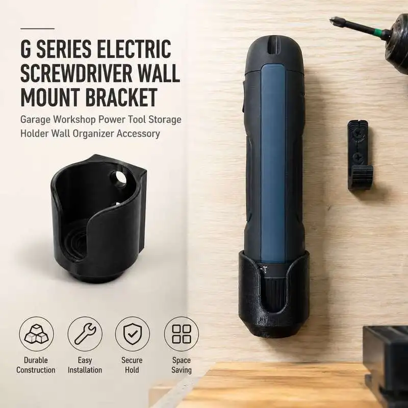 G Series Electric Screwdriver Wall Mount Bracket Garage Workshop Power Tool Storage Holder Wall Organizer Accessory