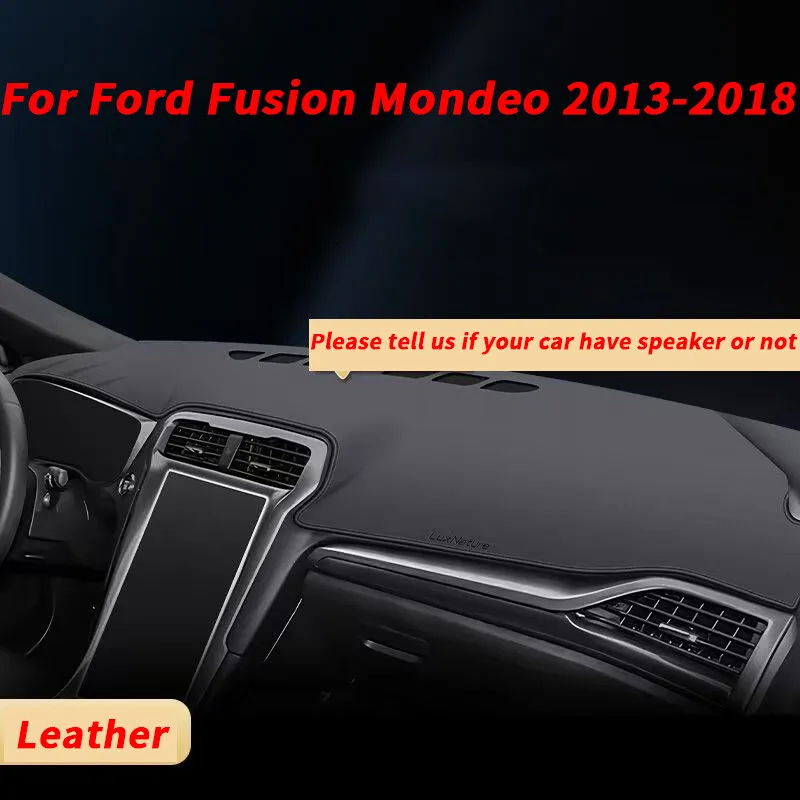 

Кожаный чехол для приборной панели, защитный коврик для Ford Fusion Mondeo 2013-2018