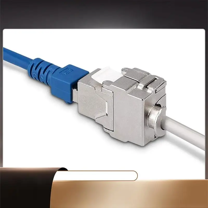 

Разъемы модуля Keystone — 12-компонентный экранированный разъем Keystone Jack CAT6A RJ45 Cat 6A Ethernet-модуль 10 Гбит с металлическим корпусом — X64A
