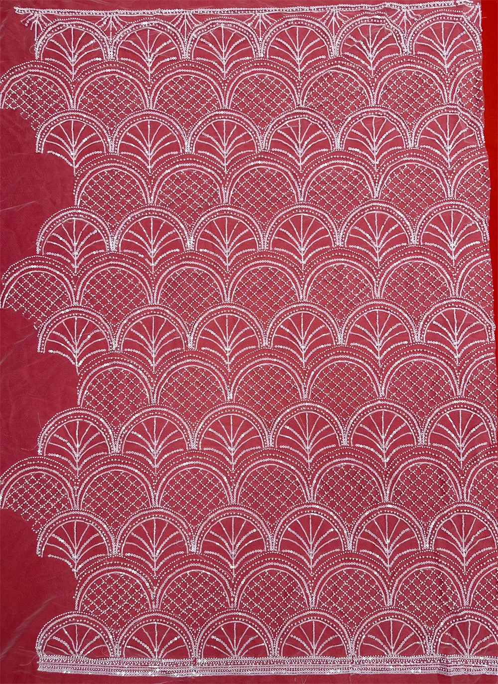 

White African Groom Lace Fabric 2026 Embroidered Mesh Sequins High Quality 5Yards For Bridal Gowns Nigerian Evening Dresses Sew