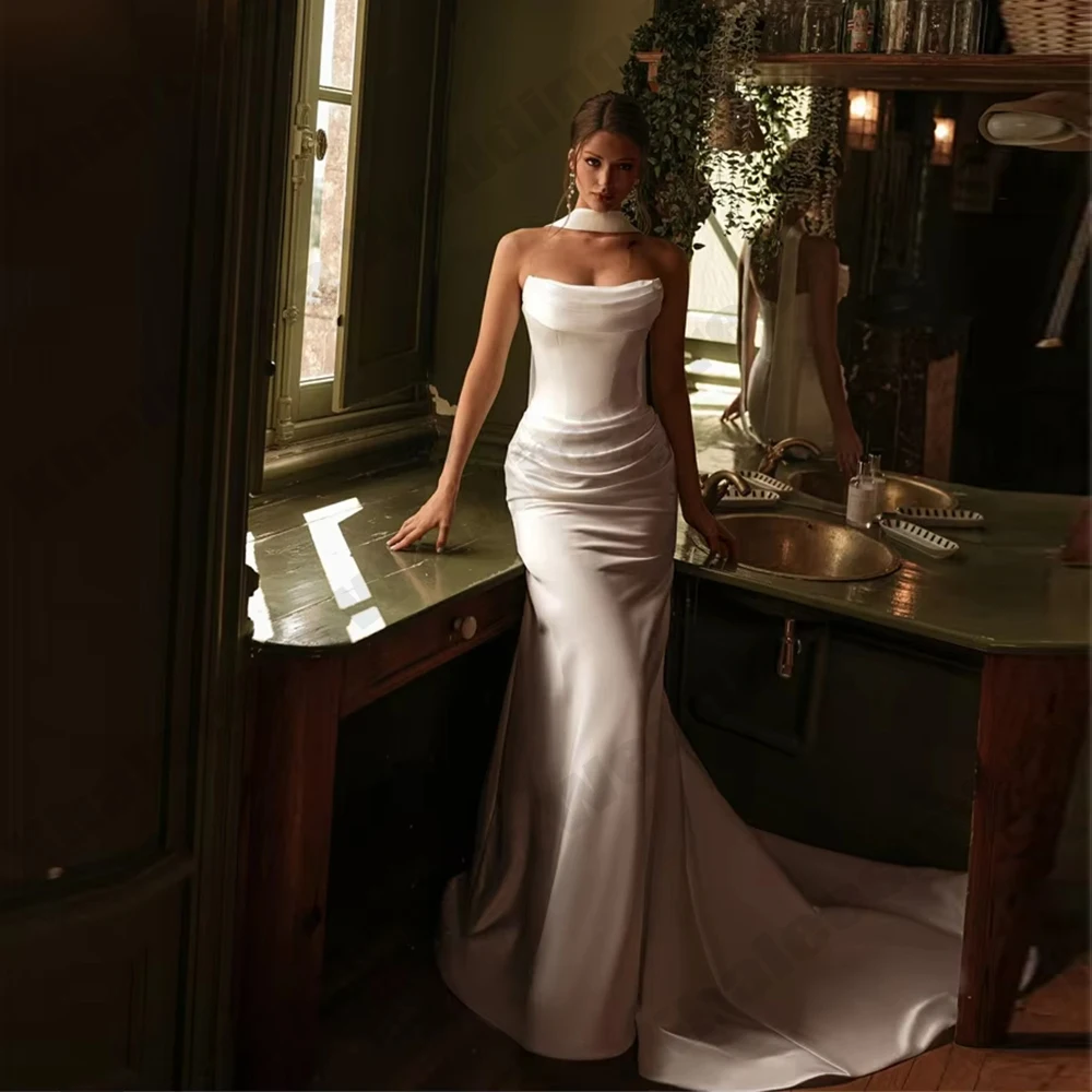 

Сексуальное свадебное платье-русалка Sweetheart без рукавов, с открытой спиной, для невесты, на заказ, 2026, vestidos mujer Robe