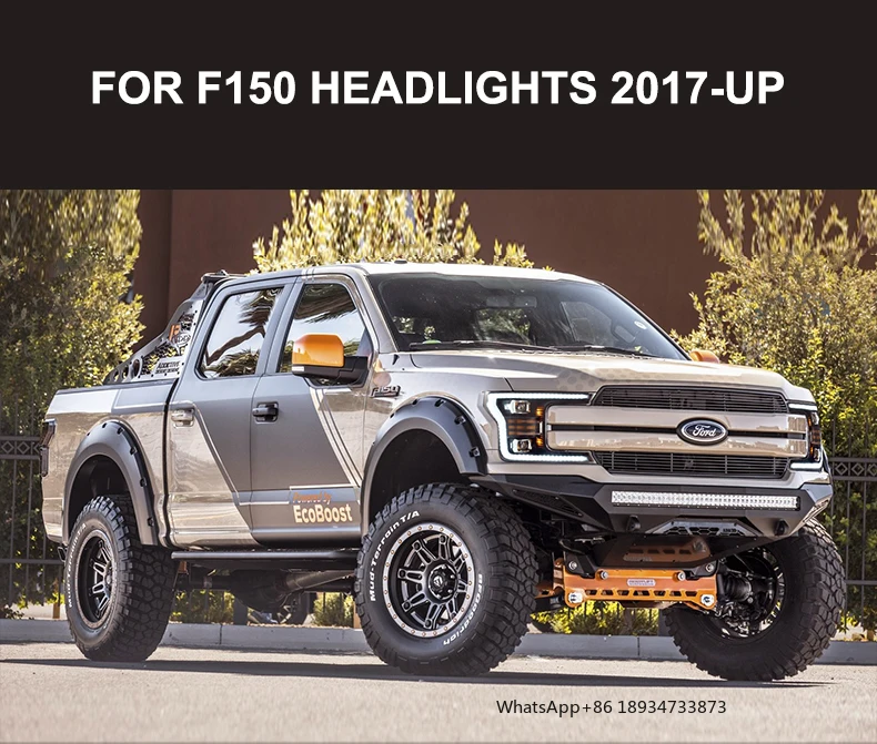 VLAND Full LED Loboด้านหน้าไฟหน้ารถLight Assembly 2018 2019 2020 MarkerไฟโรงงานสําหรับFord F150 F 150