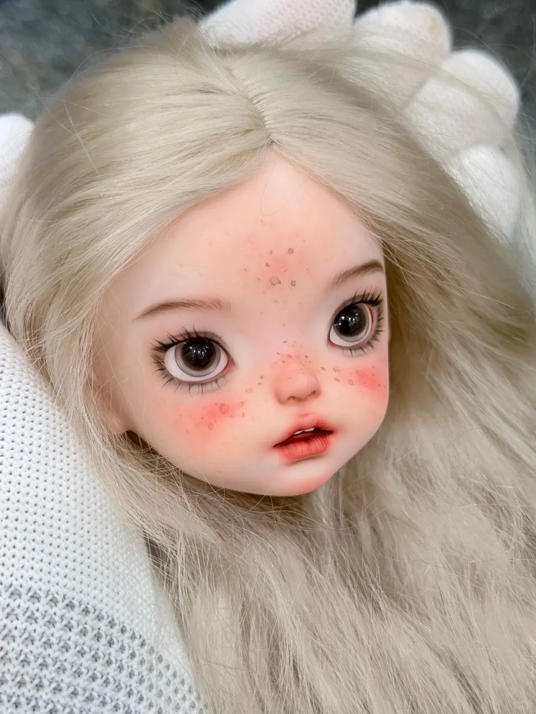 

1/6 Scale SD BJD Doll Xiao P K2 Dark Makeup Head Beautiful Girl High Quality Resin Toy Gift Just the Head