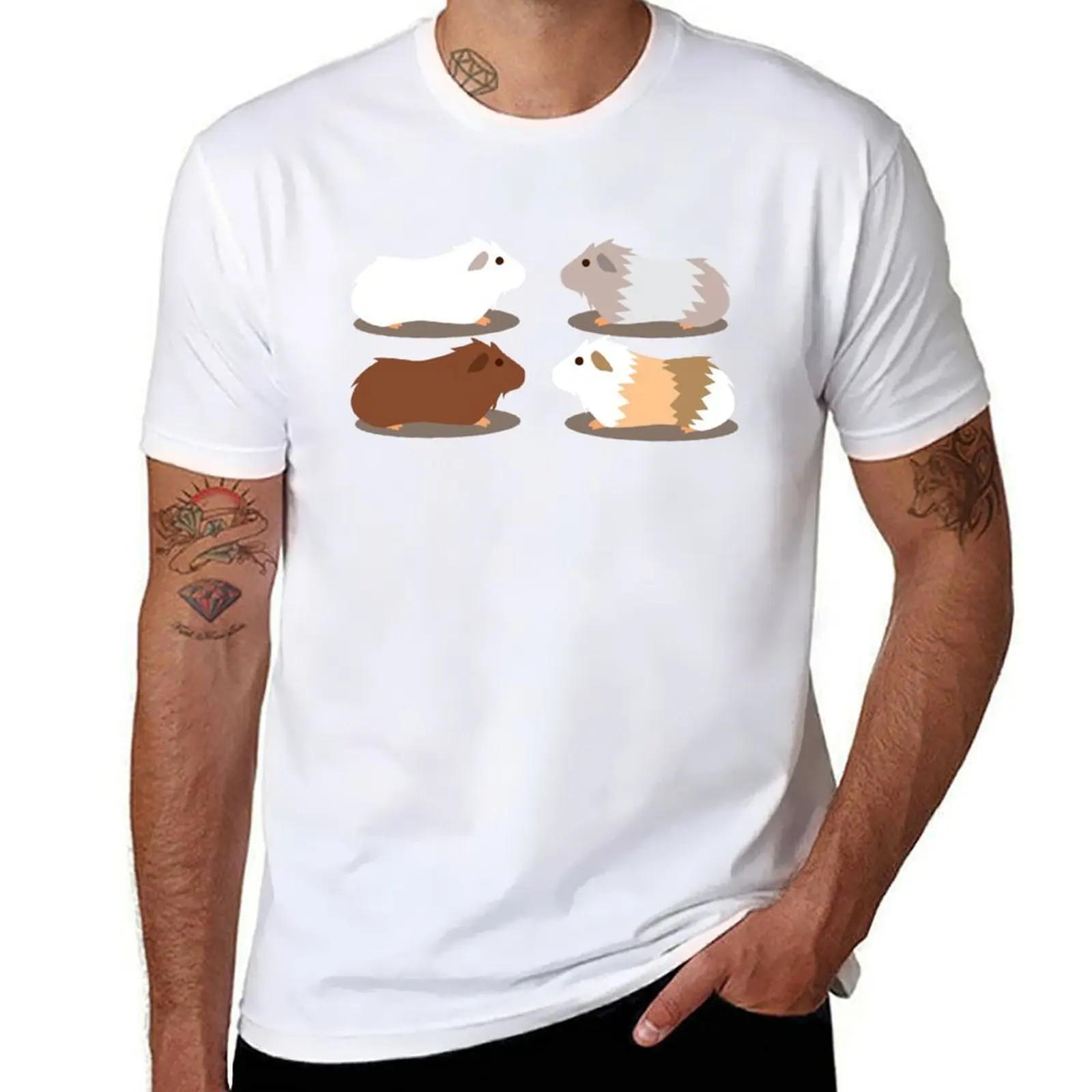 

Cute Guinea Pigs T-Shirt t shirts for man graphic tees t shirts for man graphic vintage T-Shirt