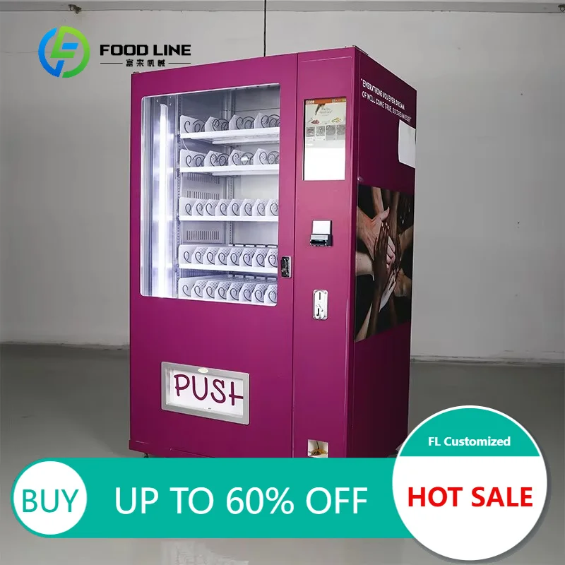 Smart Button and Touch Screen Vending Machines Bottle Drinks Bag Snack Vending Machine snacks and drinks Customized