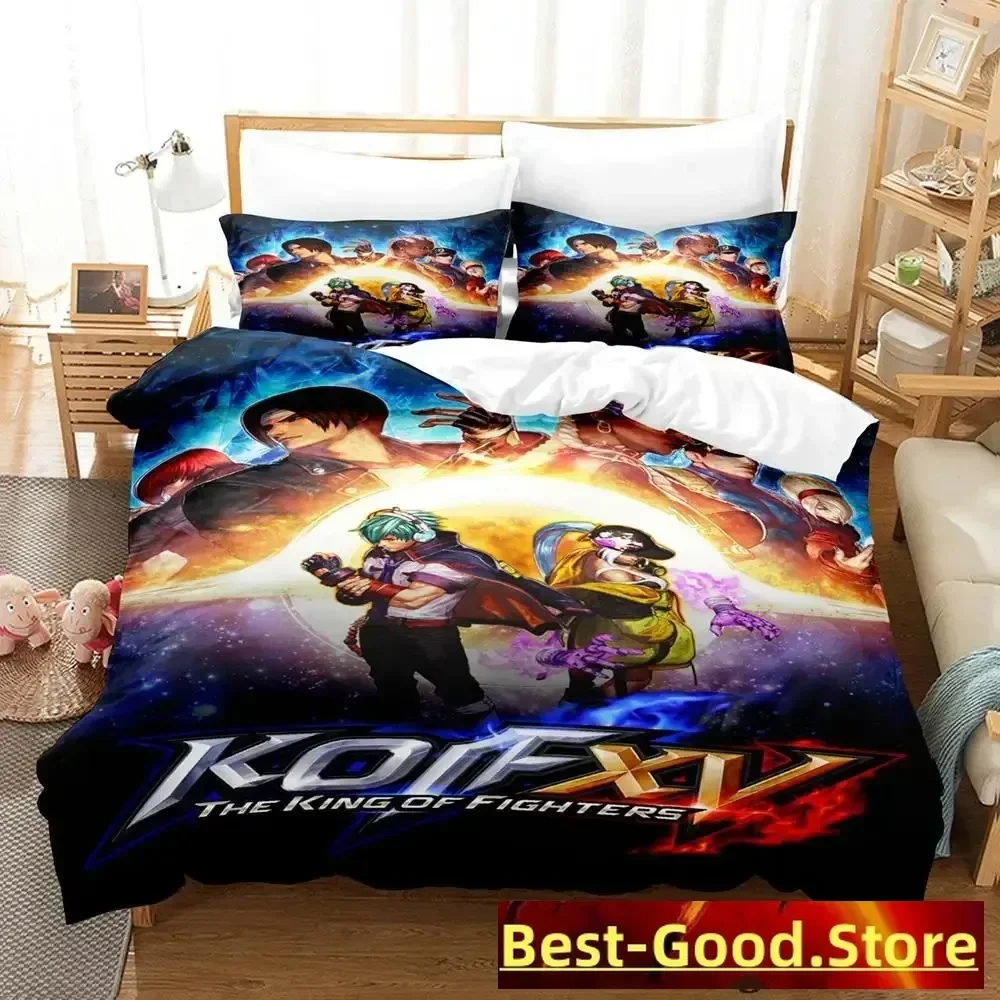 

The King Of Fighters Anime parure de lit Bedding set Printed Duvet Cover Pillowcase Single Double Queen Super King Size Sets