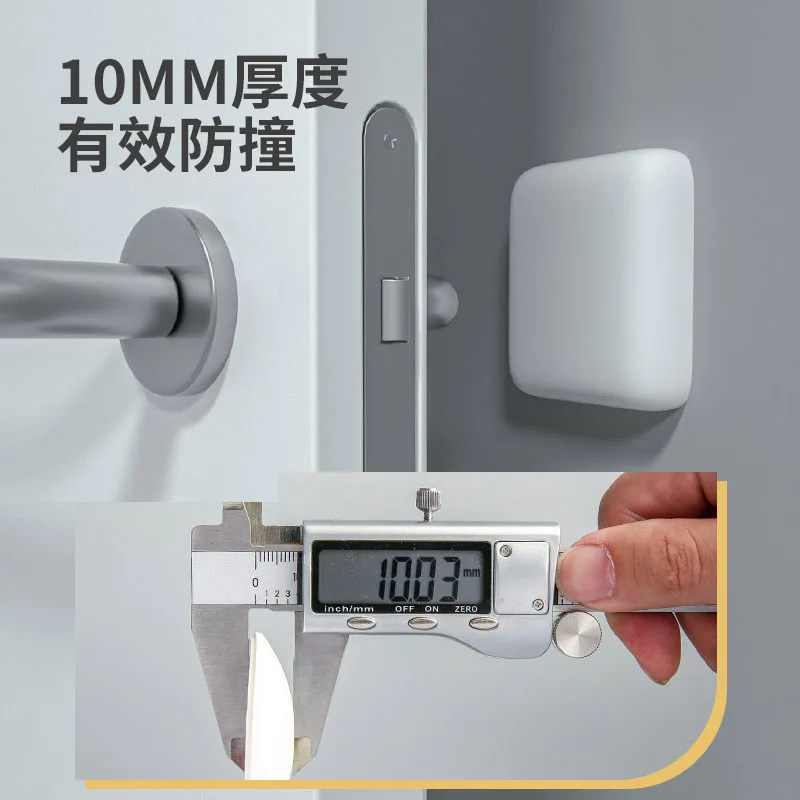 

Silicone Door Handle Anti-Collision Pad Quiet Impact Mat behind Door Simple Cushioning Silent Anti-Collision Sticker for Home Sa
