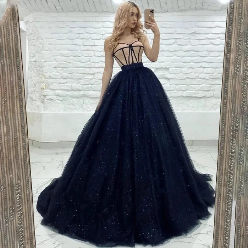 

Stunning Tulle Ball Grown Evening Dresses Sweetheart Formal Party Prom Grwon vestidos de fiesta elegantes para mujer 2023