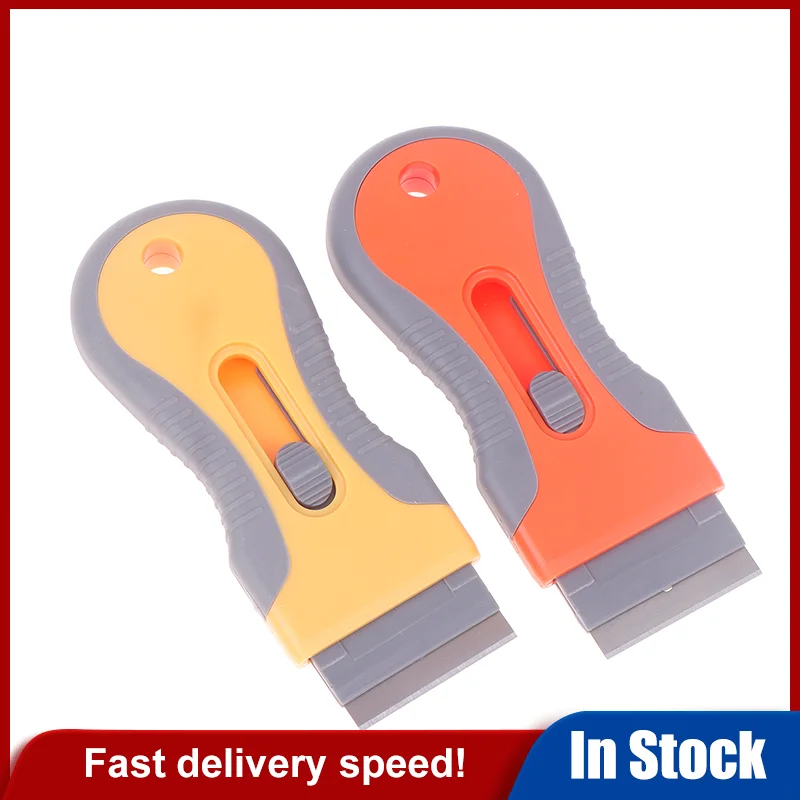 1 Set Glue Removal Blade With 10 Blades Telescopic Adjustment Knife Cleaning Scraper Tool For Removing Labels Stickers Paint