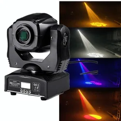 Foco de luz LED con cabezal móvil, luz Gobo con patrón de rotación, enfoque Manual con controlador DMX para proyector, iluminación de escenario de discoteca y Dj, 75W