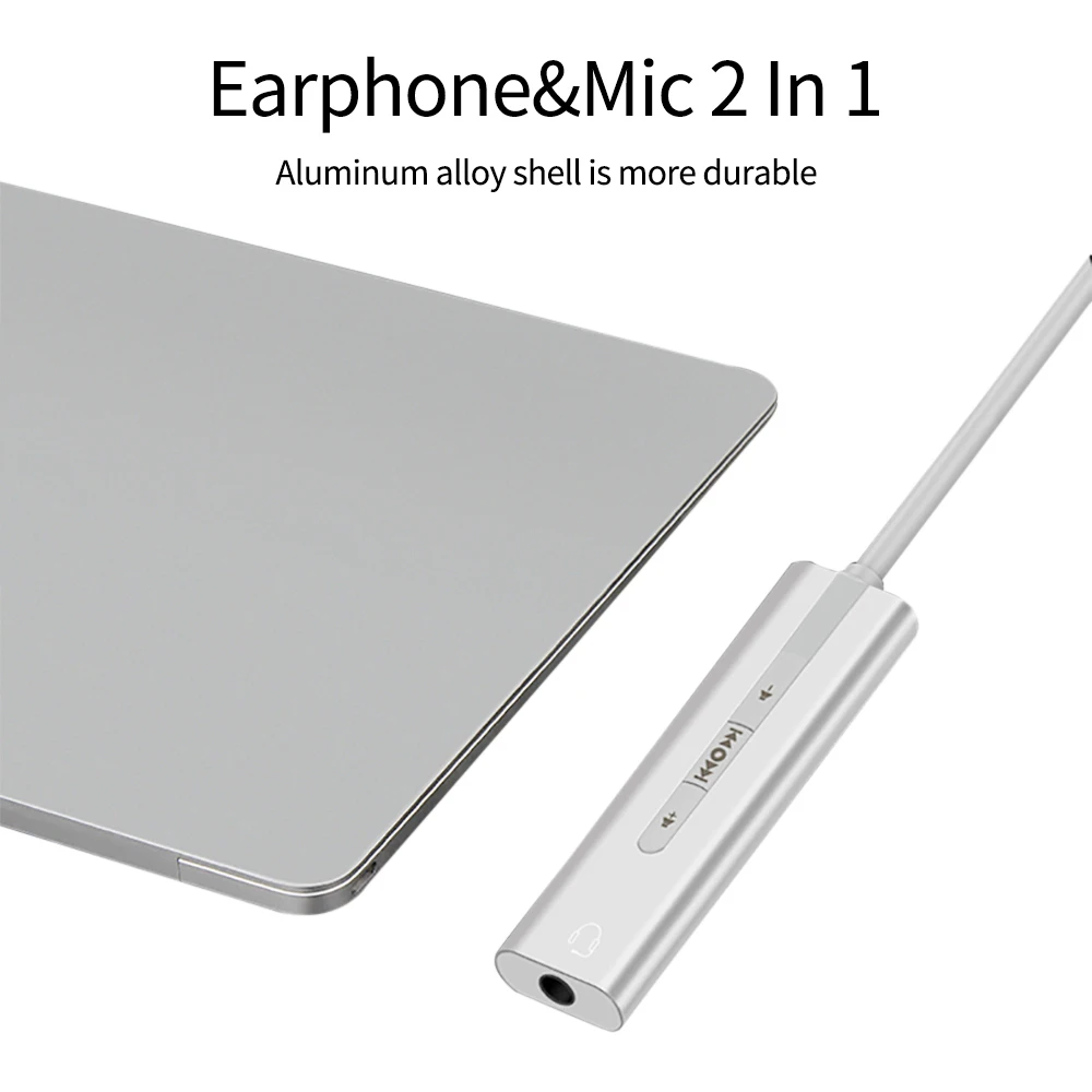 2 in 1 USB Sound Card 7.1 ช่อง USB 2.0 มินิแจ็ค 3.5 มม.อะแดปเตอร์เสียงอะแดปเตอร์เสียงภายนอก 3D สําหรับแล็ปท็อปชุดหูฟังไมโครโฟน