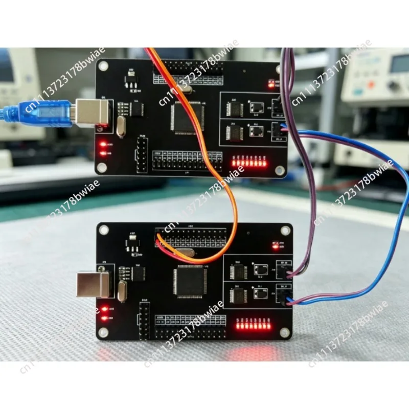 development board,two-machine communication, FlexRay to serial port, FlexRay to CAN. Master control SPC560P50L3