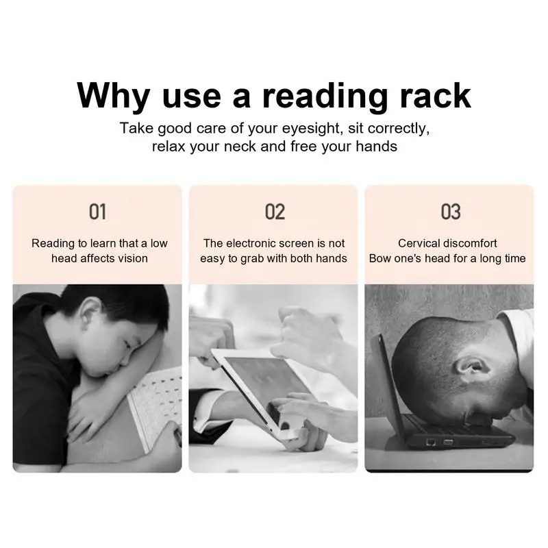 Buchhalter zum Lesen verstellbarer faltbarer Bücher ständer mit Seiten halter clips tragbare Klemm brett Staffelei Tischplatte für