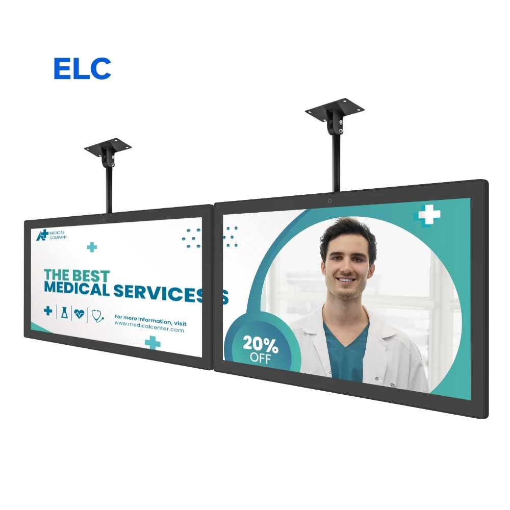 10.1 Inch Android 11 Tablet CMS Software Ceiling Mount Commercial Digital Signage Display For Hospital Advertising For Business