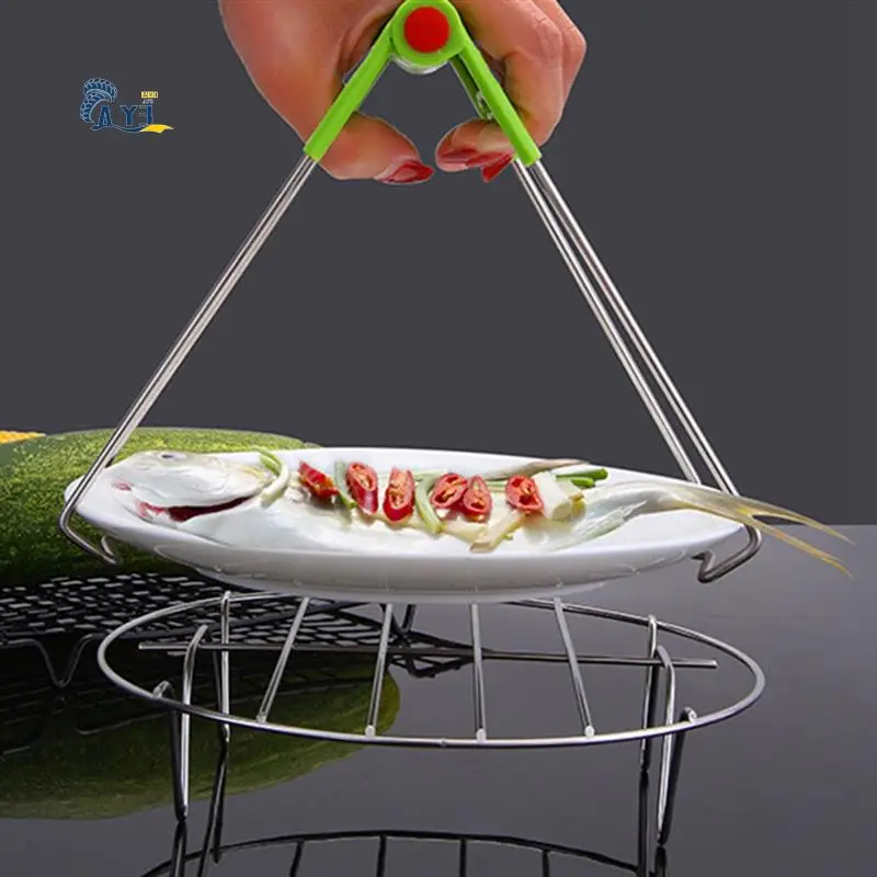 

AY03-5Pcs Air Fryer Accessories Stainless Steel Cooking Steaming Rack Air Fryer Steaming Rack Electric Fryer