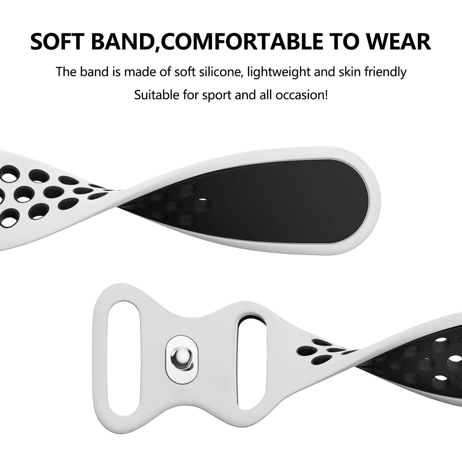 Силиконовый ремешок 18 мм для Garmin Vivoactive 4S/Active S/Venu2S 3S, ремешок для Garmin Forerunner 265S 255S, двухцветный мужской и женский ремешок