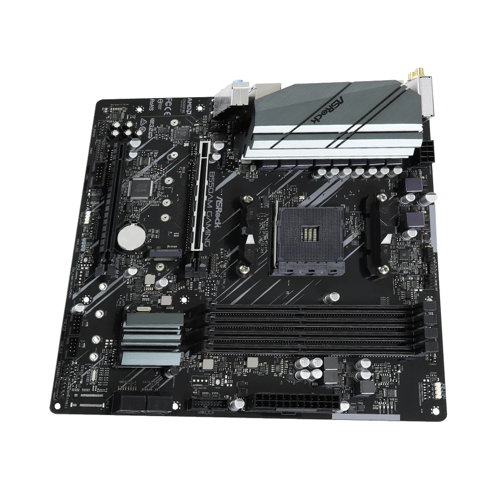 Placa base para juegos ASRock B550AM, compatible con Ryzen 5 5600G R7 5700X3D 5800X CPU 4xDDR4 DIMM AMD B550 NVME M.2 PCIe 4,0 AM4