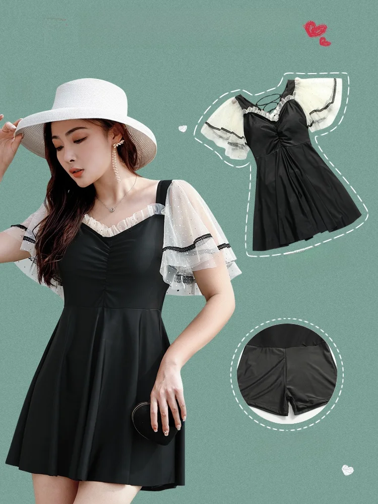 

plus Size Women's Swimsuit Cover up Thermal Spa Slimming Belly Concealing Summer 2023 Trendy Casual Swimwear