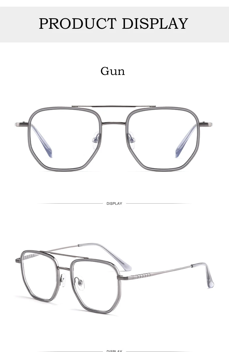 YIMARUILI Doppel Strahl Retro Acetat Brillen Ultra Licht Reinem Titan Optische Brillen Rahmen Männer Und Frauen L1361 – Detail 10