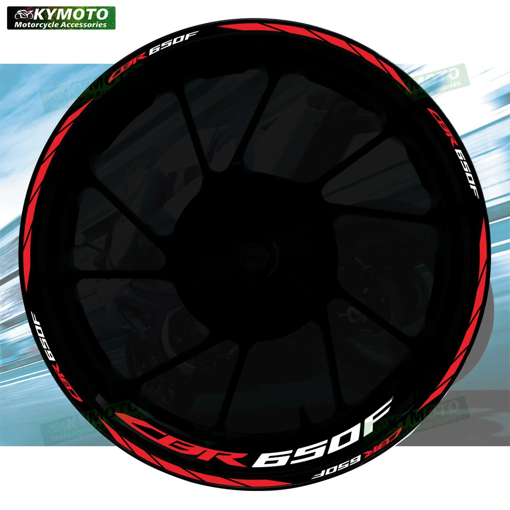 

For Honda CBR650F CBR 650F motorcycle accessories 17 inch front and rear wheel decals hub modified reflective wheel rim stickers