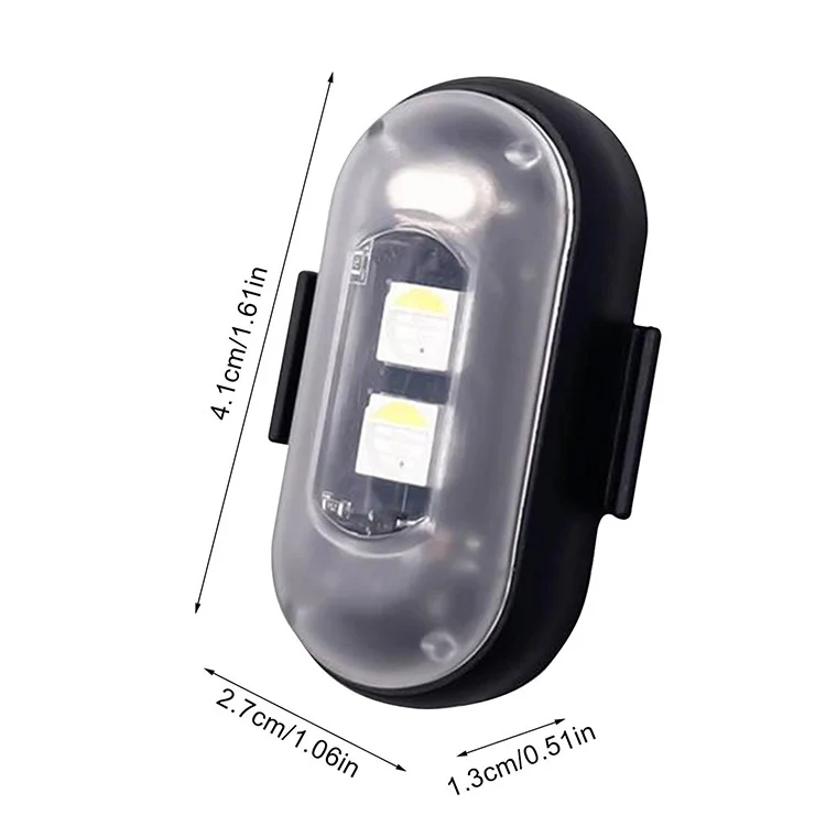 Wireless Remote LED Strobe Light Car Motorcycle Bike Warning Decor Lamp USB Rechargeable Aircraft Indicator 8 Colors Car Lights