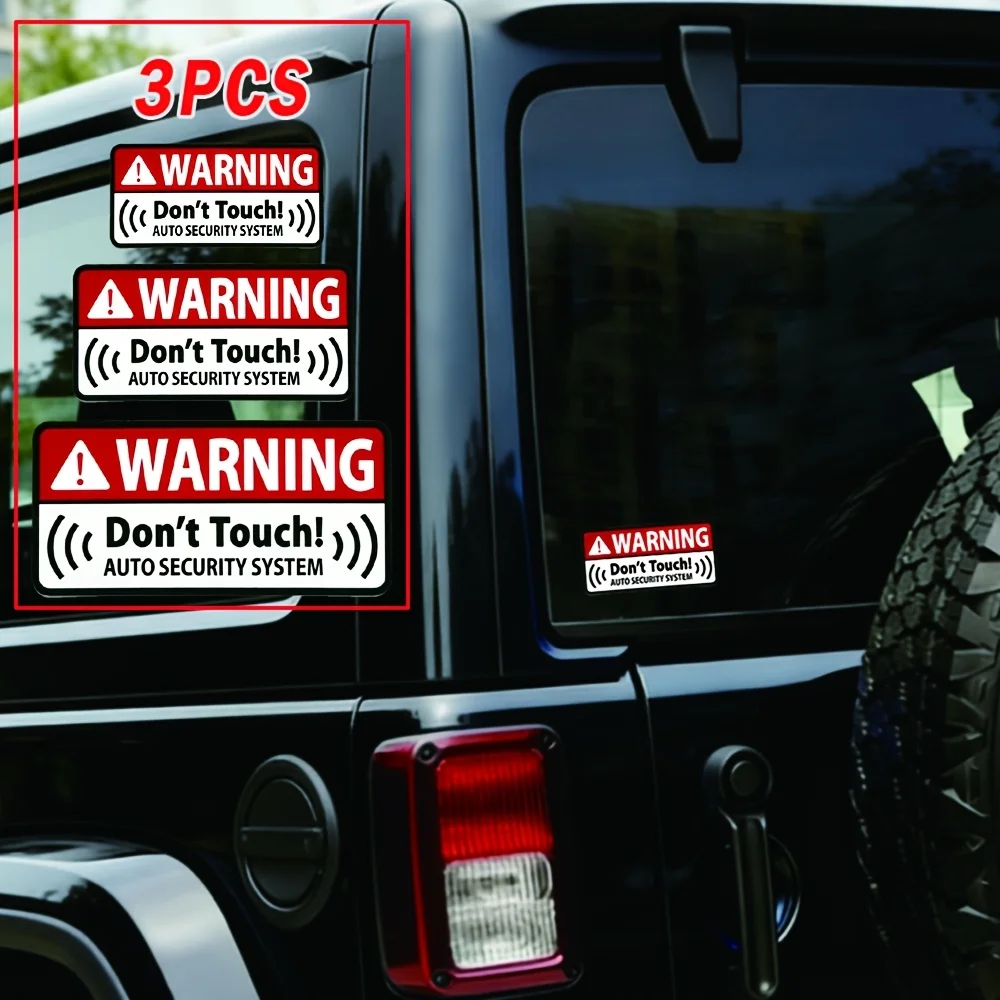 AliExpress NONE Motorcycle Bicycle Helmet Phone Decor "Do Not Touch" Anti-Theft Warning Stickers Waterproof Vinyl Decals for Car