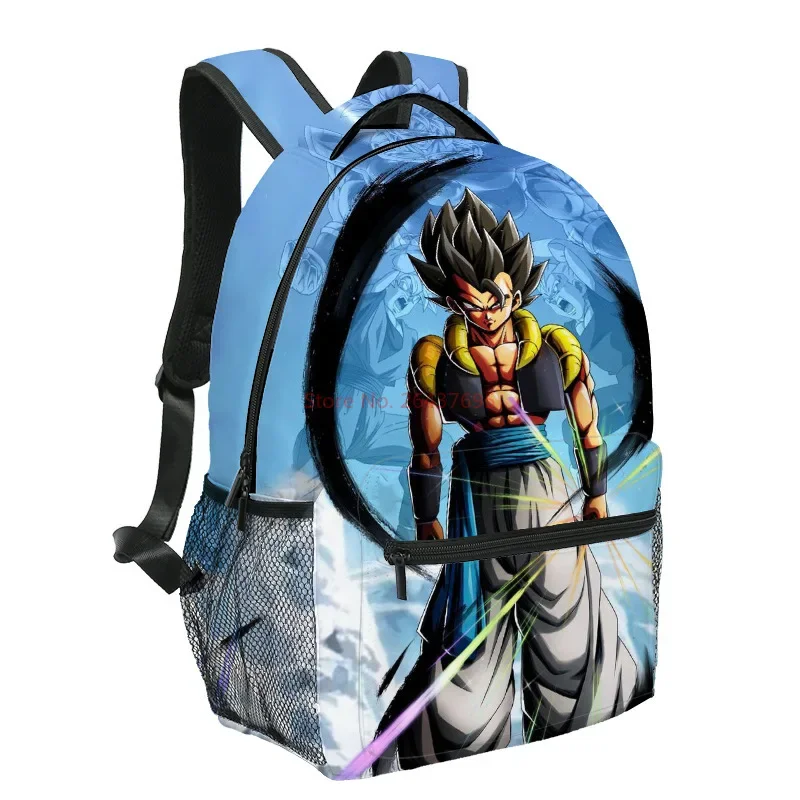 Dragon Ball Z Anime Figure New Backpack Cartoon Super Saiyan Goku Student Bag Figure Teenagers Boys Toys Gifts Lunch Box Bag